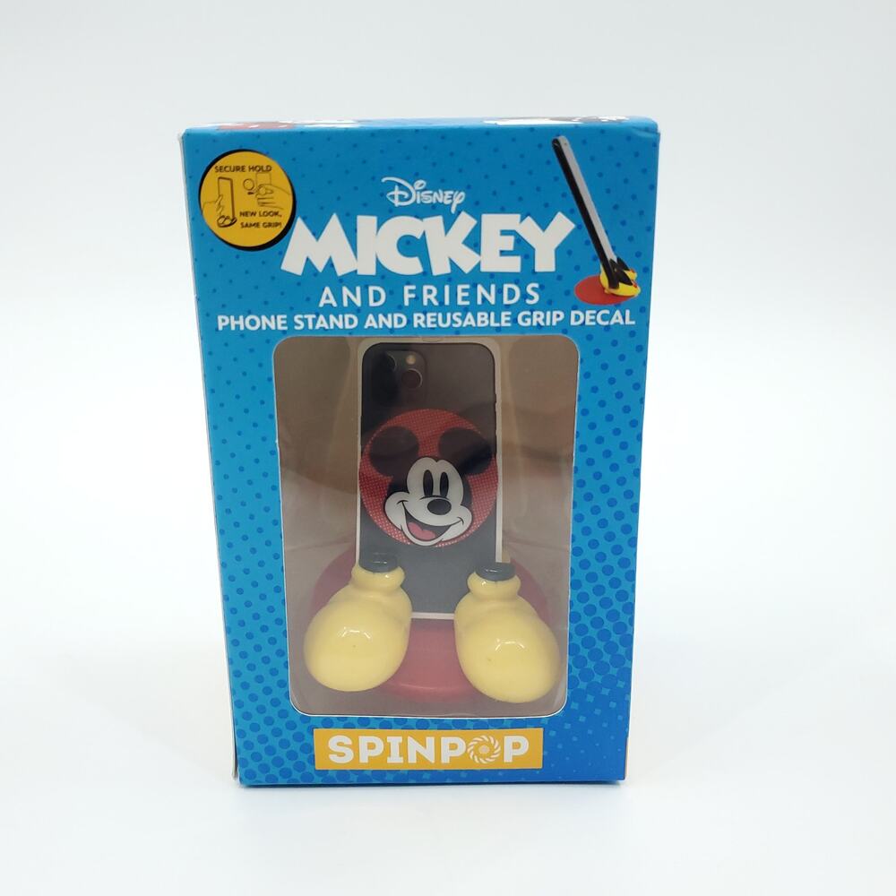 SpinPop Disney Mickey Mouse Phone Stand and Reusable Grip Decal